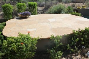After: Flagstone patio cleaned and two part sealing | Flagstone | Interiors | Photo Gallery | Baker's Travertine Power Clean