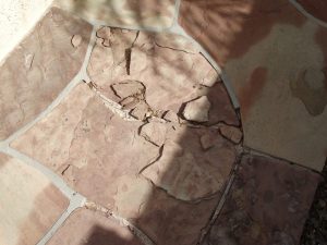 Eroding flagstone tile repair | Flagstone | Interiors | Photo Gallery | Baker's Travertine Power Clean | Flagstone | Interiors | Photo Gallery | Baker's Travertine Power Clean