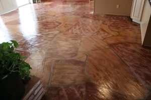 Beautiful flagstone interior floor | Flagstone | Interiors | Photo Gallery | Baker's Travertine Power Clean