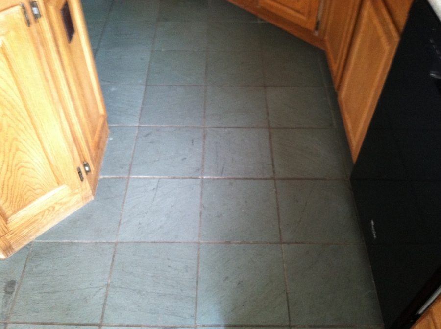 Dirty slate kitchen in Scottsdale home | Slate | Interior | Photo Gallery | Baker's Travertine Power Clean