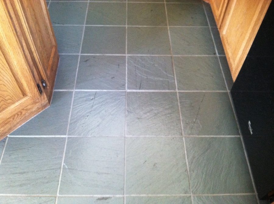 After: Slate kitchen in Scottsdale | Slate | Interior | Photo Gallery | Baker's Travertine Power Clean