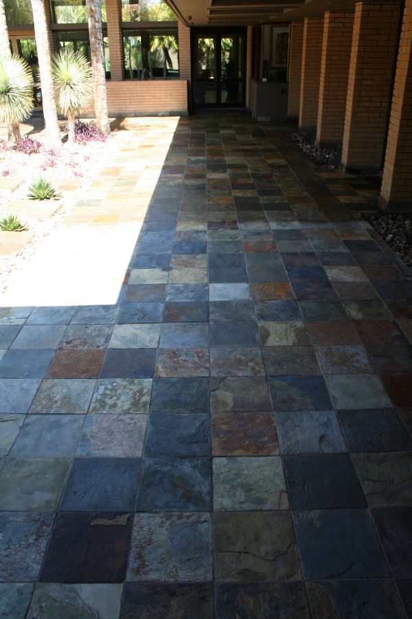 After: Slate patio in Paradise Valley | Slate | Exterior Patios | Photo Gallery | Baker's Travertine Power Clean