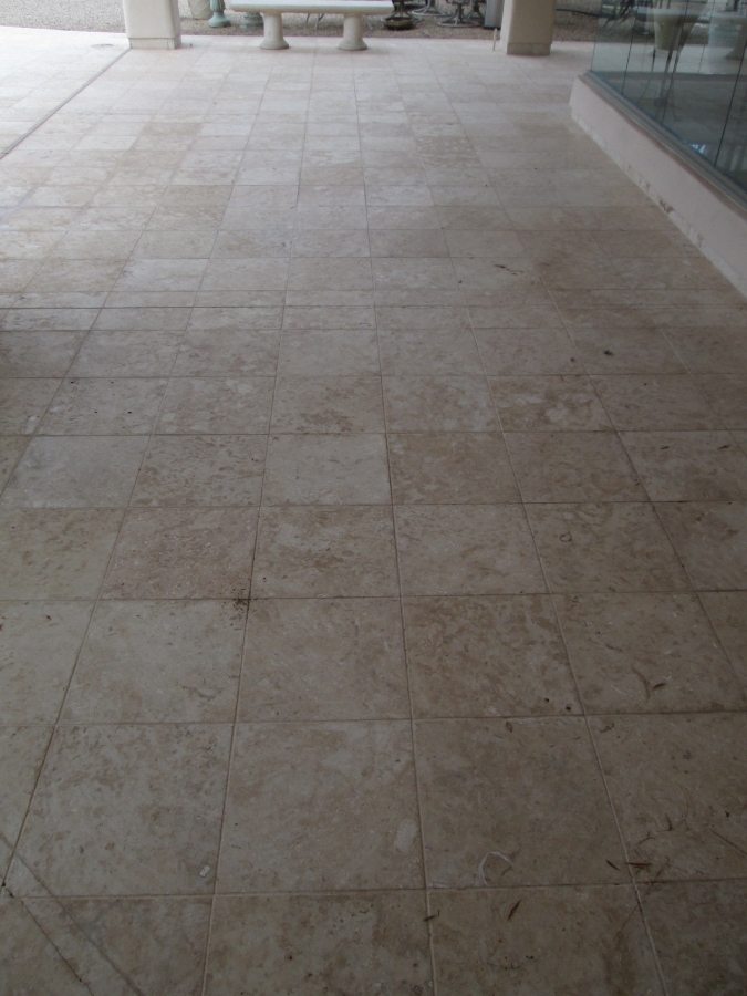 Before: Cantera patio Scottsdale | Cantera Exterior | Photo Gallery | Baker's Travertine Power Clean