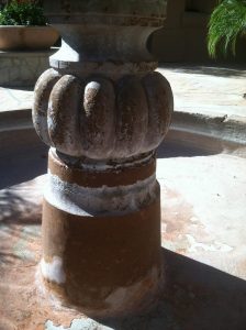 Before: Cantera fountain Scottsdale | Cantera Exterior | Photo Gallery | Baker's Travertine Power Clean