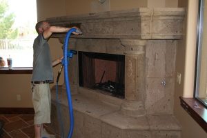 Cantera fireplace cleaning Chandler | Cantera Interior | Photo Gallery | Baker's Travertine Power Clean