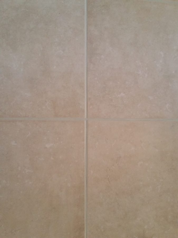 After: Grout lines disappear when color sealed in Scottsdale | Ceramic & Porcelain | Photo Gallery | Baker's Travertine Power Clean