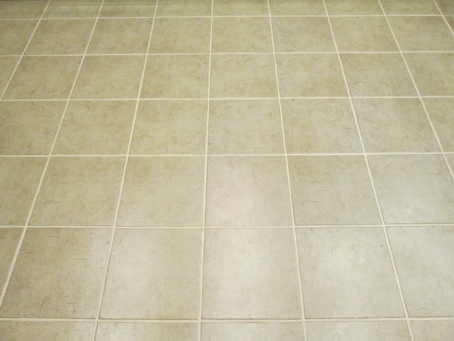 After: Grout lines disappear when color sealed | Ceramic & Porcelain | Photo Gallery | Baker's Travertine Power Clean