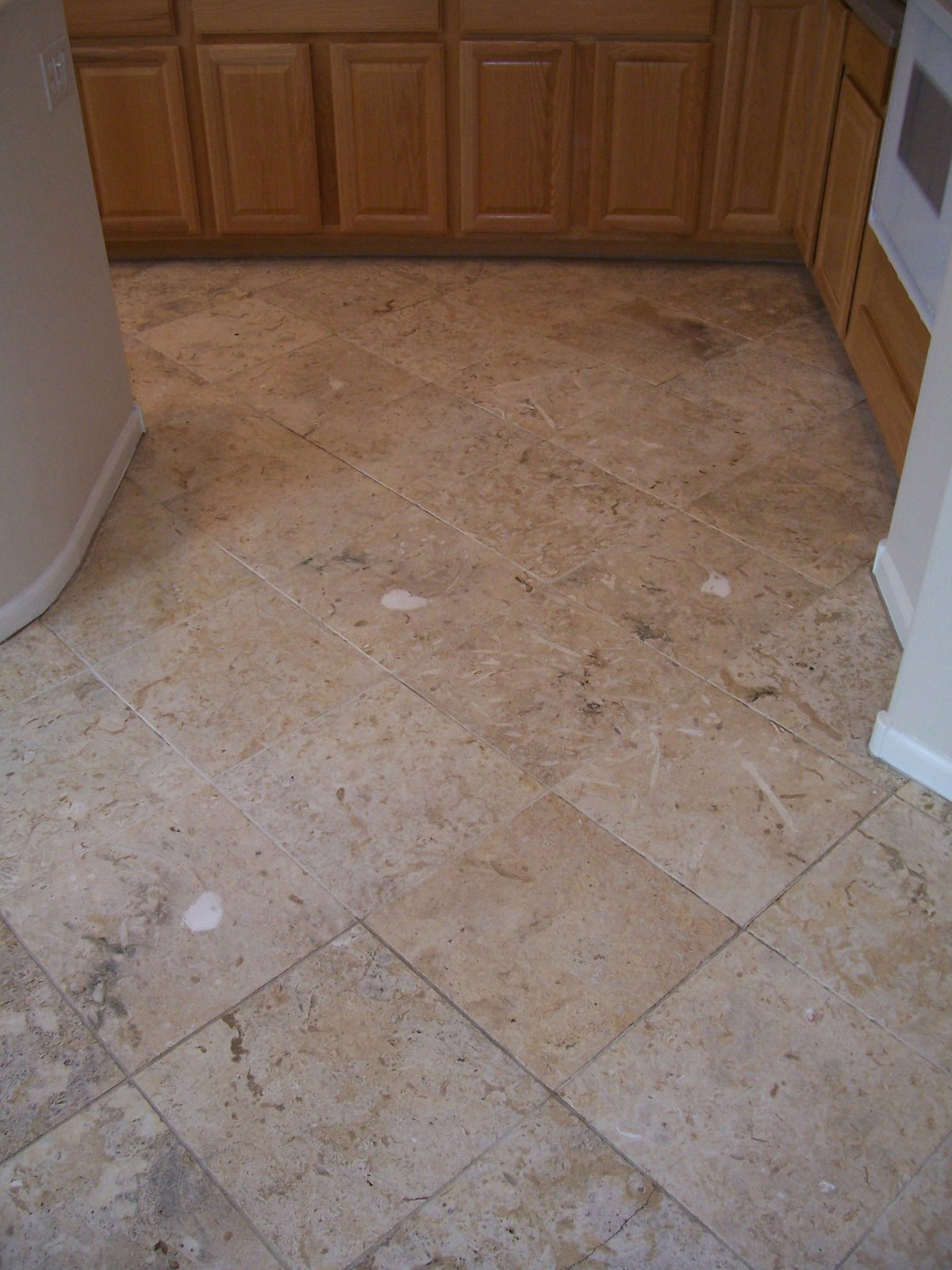 After: Clean travertine revealed | Cleaning Process | Photo Galleries | Baker's Travertine Power Clean