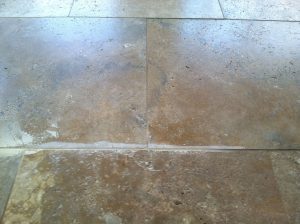 Ground Down Edge that was never finished | Grinding & Lippage | Travertine | Baker's Travertine Power Clean