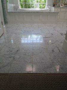 Before: Marble master bath | Marble | Interiors | Photo Gallery | Baker's Travertine Power Clean
