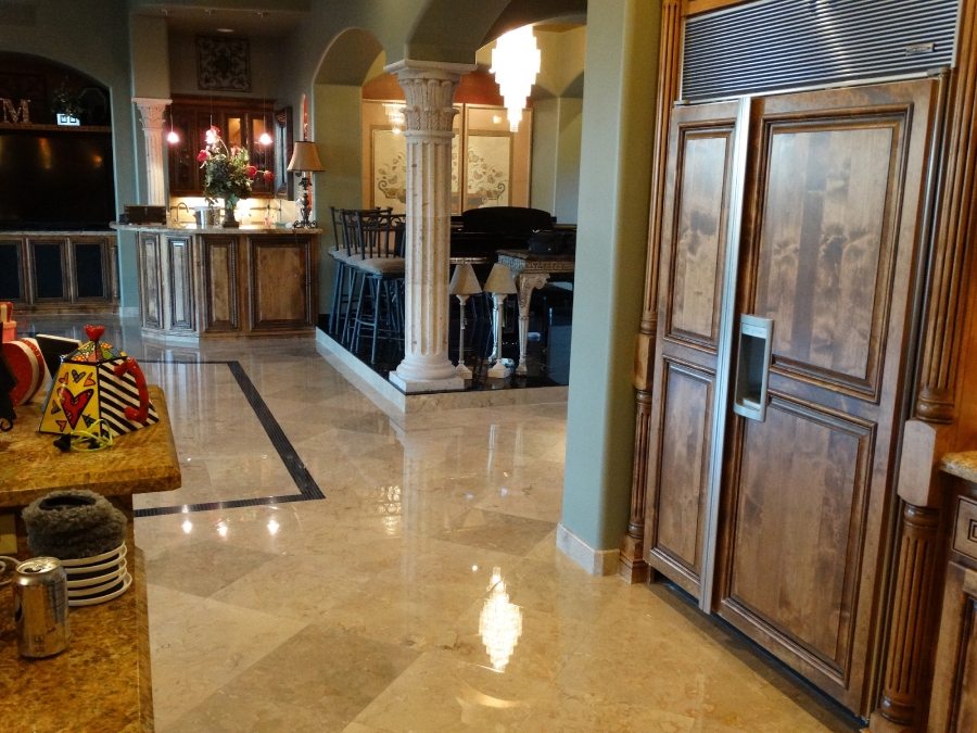 Marble flooring High Polish | Marble | Interiors | Photo Gallery | Baker's Travertine Power Clean