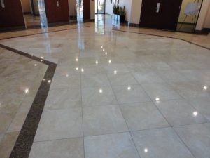 After: Travertine in Phoenix Commercial Lobby