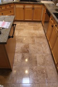 After: Travertine Light Polish in South Scottsdale | Light Polish | Travertine | Baker's Travertine Power Clean